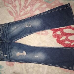 Silver Jeans Blue Flare Wide Leg Denim